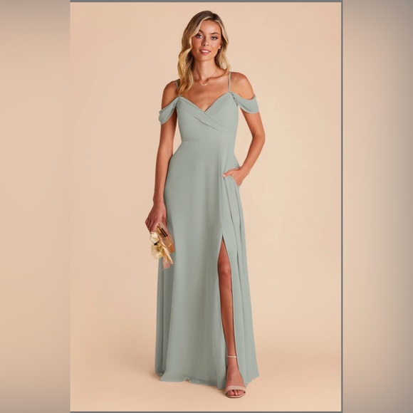 Birdy Grey Sage Chiffon Spence Dress size Small - Picture 1 of 10
